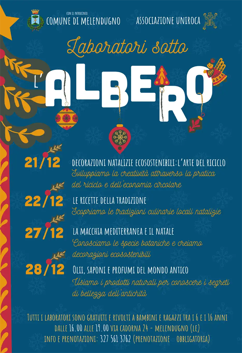 Laboratorio sotto l'albero, Locandina dell'evento